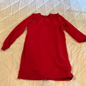 Hanna Andersson red sweater dress, size 10